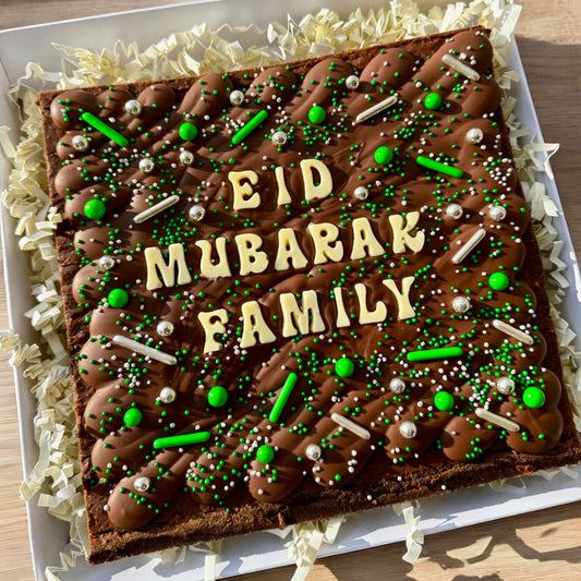 Personalised Eid Brownie Slab