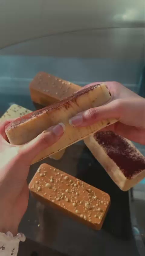 Video of GoldBites Viral Baked Desserts like Patisserie Bars and Cake Cans