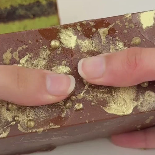 Pistachio Kunafa Patisserie Bar made by GoldBites